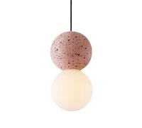 HAIDU Lámpara Colgante de Estilo Industrial Moderno, lámpara Colgante de Cristal de mármol con Personalidad Creativa, lámpara Colgante de un Solo Cabezal con Fuente de luz G9, iluminación Decorativa