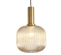 HAIDU Lámpara colgante de estilo industrial nórdico, con base E27 y pantalla de cristal. Ideal para isla de cocina, salón, dormitorio o pasillo.