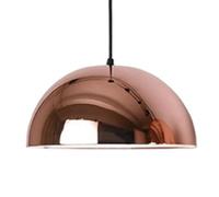 HAIDU Lámpara colgante de estilo industrial nórdico, lámpara colgante de metal semicircular creativa, base E27, lámpara colgante de un solo cabezal, iluminación decorativa para sala de estar, dormito