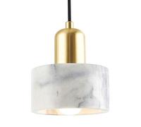 HAIDU Lámpara colgante de mármol de estilo industrial moderno, base E27, lámpara colgante de un solo cabezal, iluminación de techo, lámpara colgante decorativa para dormitorio, comedor y pasillo.