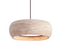 HAIDU Lámpara Colgante de mármol de Estilo Industrial Moderno, con Personalidad Creativa, iluminación de Techo con Fuente de luz LED, Ideal para Sala de Estar, Restaurante y Bar.
