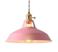 HAIDU Lámpara colgante de metal de estilo industrial moderno, con personalidad creativa, base E27, ideal para decorar dormitorios, restaurantes y bares.