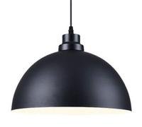 HAIDU Lámpara colgante de metal de estilo industrial nórdico, creativa, con forma de sombrero, base E27, ideal para sala de estar, comedor y bar.