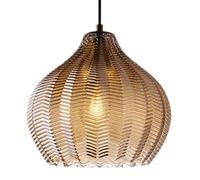 HAIDU Lámpara colgante de techo de estilo industrial nórdico con base E27, lámpara colgante de cristal con personalidad creativa, ideal para sala de estar, comedor y balcón.