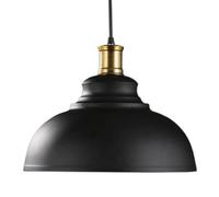 HAIDU Lámpara colgante de un solo cabezal con base E27, pantalla de metal personalizada, estilo industrial nórdico, ideal para decorar dormitorios, restaurantes y bares.