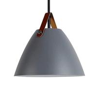 HAIDU Lámpara colgante de un solo cabezal con base E27, pantalla de metal personalizada, lámpara de araña de estilo industrial moderno, accesorios de iluminación para sala de estar, comedor y bar.