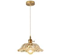 HAIDU Lámpara de araña de estilo industrial moderno, pantalla colgante de vidrio con base E27, iluminación de techo empotrada, lámpara colgante decorativa para sala de estar, dormitorio y estudio.