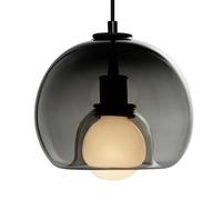 HAIDU Lámpara de araña de Estilo Industrial nórdico, lámpara Colgante de Cristal de un Solo Cabezal con Base E27, lámpara de Techo empotrada, iluminación Decorativa para Dormitorio, Restaurante y Bar