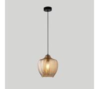 HAIDU Lámpara de araña de estilo industrial nórdico, lámpara colgante de techo con base E27, pantalla de cristal personalizada, iluminación decorativa para sala de estar, comedor y bar.