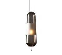 HAIDU Lámpara de araña de Estilo Industrial nórdico, Pantalla de Cristal con Rosca E14, lámpara de Techo empotrada, iluminación Decorativa para Sala de Estar, Comedor y Bar.