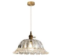 HAIDU Lámpara de araña de estilo industrial nórdico, pantalla de cristal con rosca E27, lámpara de techo empotrada, iluminación decorativa para sala de estar, dormitorio y bar.