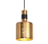 HAIDU Lámpara de araña de metal de estilo industrial moderno, lámpara colgante de un solo cabezal con base E27, lámpara de techo empotrada, iluminación decorativa para dormitorio, comedor y bar.
