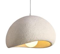 HAIDU Lámpara de araña de un Solo Cabezal con Rosca E27, Pantalla Colgante de poliestireno Creativa y Personalizada, iluminación de Techo, lámpara Colgante Decorativa para Sala de Estar, Comedor y ba