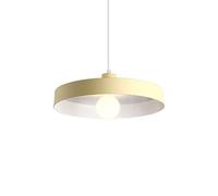 HAIDU Pantalla de lámpara Colgante de Metal de Color, luz Colgante de Estilo Creativo nórdico, lámpara de Techo de Montaje Empotrado de Cabeza única con Base E27, Accesorios de iluminación de Estudio