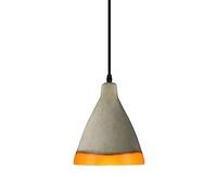 HAIDU Pantalla de lámpara de araña de cemento de resina, luz colgante de estilo retro industrial, lámpara colgante de cabeza única con tornillo E27, comedor, sala de reuniones, decoración de sala de e