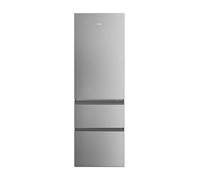 Haier 3D 60 HTR3618CNMG - Frigorífico Combi, Capacidad 360L, Cajones Direct Access, Circular AirFlow, Motor Inverter, Cajón 0º Fresh Zone, Total No Frost, Ancho 60cm, Alto 1,85m, Iluminación LED, Inox