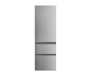 Haier 3D 60 HTR3618CNMG - Frigorífico Combi, Capacidad 360L, Cajones Direct Access, Circular Airflow, Motor Inverter, Cajón 0º Fresh Zone, Total No Frost, Ancho 60cm, Alto 1,85m, Iluminación LED, Inox