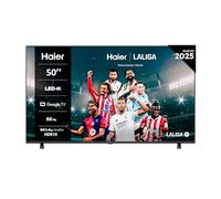 Haier Direct LED 4K UHD H50K85FUX 50 Pulgadas, Smart TV, Google TV, Dolby Audio, HDR 10, Smart Remote Control, Google Assistant, Bluetooth 5.1, DBX TV, HDMI 2.1 x 4, Sin Marcos, 2025