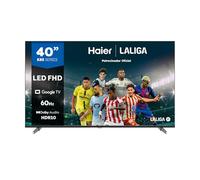 Haier Direct LED Full HD H40K85EFX - 40", Smart TV, Google TV, Dolby Audio, HDR 10, Smart Remote Control, Google Assistant, Bluetooth 5.1, DBX TV, HDMI 2.1 x 4, Sin Marcos, 2024
