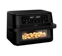 Haier Freidora de Aire Doble Cajón Flex 11L con Divisor y Ventana, 8 en 1: Air Fry, Grill, Asar, Hornear, Secar, Recalentar, Descongelar, Cocción Lenta, Sync, Antiadherente, Lavavajillas [HAF3ADW]