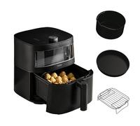HAIER Freidora de Aire sin Aceite Multiusos con Accesorios de 7L, Ventana de Visualización, 9 en 1, Air Fryer, Hornear, Asar, Parrilla, Deshidratar, Cocción Lenta, Yogur [I-Master Series 5]