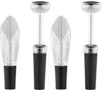 Haier HAWGKIT02 Set de Accesorios para Vino, Incluye Aireador y Recogegotas en forma de Tulipán, Tapón de Vacío. (Paquete de 2)