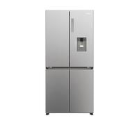 Haier Cube 83 Serie 3 HCR3818EWMM nevera puerta lado a lado Independiente 463 L E Platino, Acero inoxidable