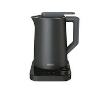 Haier Hervidor Inteligente Series 7 con Control de Temperatura por grado, Pantalla LCD, 6 programas automáticos, Mantener Caliente, Acero inoxidable, Ahorro de energía, 1,3 L, 2000 W, Gris
