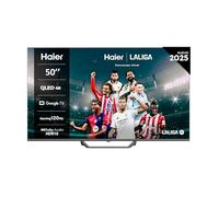 Haier QLED 4K UHD H50S80FUX - 50", Smart TV, Google TV, Dolby Audio, HDR 10, Smart Remote Control, Google Assistant, Bluetooth 5.1, 120Hz Gaming, USB 2.0, DBX TV, HDMI 2.1 x 4, Sin Marcos, 2025