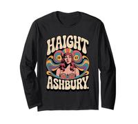 Haight Ashbury 1967 - Camiseta Hippie Retro de los años 60 psicodélico Manga Larga