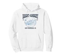Haight Ashbury 1967 Casas victorianas años 60 Hippie Retro Sudadera con Capucha