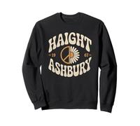 Haight Ashbury 1967 Hippie 60 Flor de la Paz Retro Vintage Sudadera