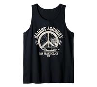 Haight Ashbury 1967 Hippie Vintage San Francisco Retro Paz Camiseta sin Mangas