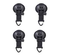 Haihaz 4 Unidades, Anclaje con Ventosa, súper Ventosa, Ventosa para Coche, Juego de Camping, Soporte de Ventosa con Gancho de fijación, para toldos Laterales de Coche, Tiendas de campaña, Accesorios