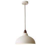 HAIIQU Iluminación Interior Lámpara Colgante Techo Industrial Blanco 35cm Pantalla De Barra De Café Simple Iluminación Colgante De Mediados De Siglo para El Comedor De Una Casa De Campo
