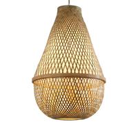 HAIIQU Lámpara Colgante Antigua Japonesa Linterna Colgante De Bambú Para Techo Lámpara Colgante Sencilla Para Mesa De Comedor Lámpara Decorativa De Mimbre Para Decoración Del Hogar 40 X 60 Cm