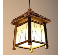 HAIIQU Lámpara Colgante De Ambiente Romántico De Bar Lámpara Colgante Estilo Rústico Costero Con Pantalla Marrón Lámpara Colgante Con Cable Ajustable De 120 Cm Para Entrada