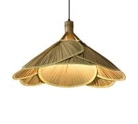 HAIIQU Lámpara Colgante De Hojas De Palma para Cocina Lámpara Colgante Vintage Bohemia Lámpara De Techo Creativa Rústica para Comedor Lámpara Colgante para Cafetería, Salón De Té