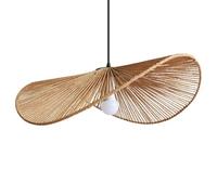 HAIIQU Lámpara Colgante De Techo Para Interiores Lámpara Colgante Vintage Estilo Bohemio Para Restaurante Al Aire Libre Lámpara De Araña Tejida Con Cuerda De Cáñamo Natural Lámpara De Antigua