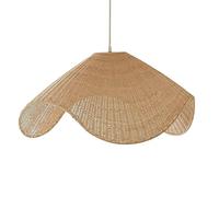 HAIIQU Lámpara Colgante De Tejido De 23,6 Pulgadas Lámpara De Araña Nórdica Para Sobremesa Lámpara Colgante Grande De Ratán Para Decoración Rústica Del Hogar, Ideal