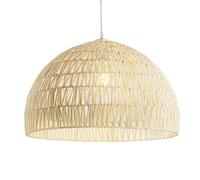 HAIIQU Lámpara Colgante Empotrada Estilo Bohemio Para Isla De Cocina Lámpara Colgante Tejida Con Acabado Beige Lámpara Colgante Moderna De Techo Abovedado Para Comedor, Restaurante Y Dormitorio