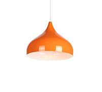 HAIIQU Lámpara Colgante Moderna Naranja Lámpara Colgante De Techo De Metal Con Bombilla LED Lámpara Colgante Industrial Color Lámpara Colgante Para Comedor Baño Mostrador Bar Pasillo 1 Paquete