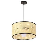 HAIIQU Lámpara Colgante Para Pasillo Con Pantalla De Ratán Lámpara Colgante Rústica Para Mesa De Comedor Lámpara Colgante De Techo Moderna Para Isla De Cocina, Pasillo