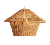 HAIIQU Lámpara De Techo Empotrada Vintage Para Isla De Cocina, Lámpara Colgante De Cuerda De Cáñamo Tejida A Mano, Lámpara Colgante Ajustable De 120 Cm Para Comedor, Vestíbulo Y Entrada.