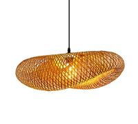 HAIIQU Lámparas De Techo De Mimbre Ligero Tejido Lámpara Colgante De Luz Empotrada Hecha A Mano Candelabro Colgante Costero De Casa De Campo Tonos De Luz Colgantes para Restaurante De Sala De Estar