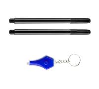 Haiki 2 bolígrafos de tinta invisible con llavero de luz LED para cumpleaños, Navidad, relleno de calcetines, bolígrafo de mensajes secretos para niños, bolígrafos de mensajes secretos para niños