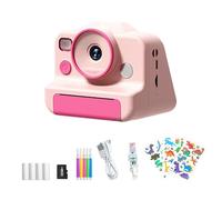 Haiki Cámara Infantil con Impresora Fotográfica Instantáneamente 1080p Grabación De Video 2.4 Pulgadas Tarjeta 32 ABS Seguro para Niños Regalos La Cámara para Niños