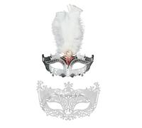Haiki Mascaradas para mujeres y hombres, venecianos, fiestas, bailes, bodas, decoraciones de pared, disfraces de Mardi Gras