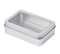 Haiki Rectangle Metal Card Box Juego Cartas Contenedor Joyería Estuche Almacenamiento Empaca Juego Póker Caja Almacenamiento Tarjetas Póker Vacías