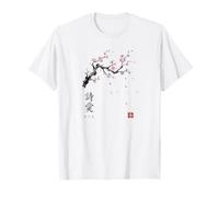 Haiku 5-7-5 Poesía Japonés Cerezo Flor Sakura Arte Camiseta